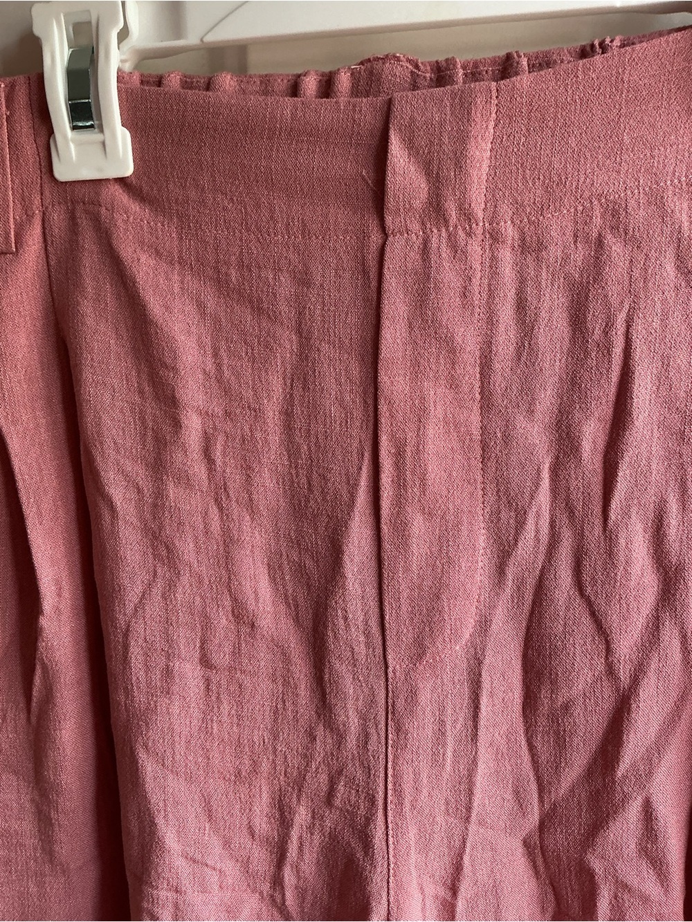 Halara Wide Leg Dress Pants 1X Dusty Pink High Rise Pull On Office Casual - Picture 8 of 11